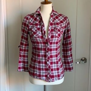 Red and grey flannel